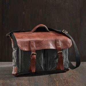 Aldrich Messenger Bag Made With Up-Cycled Materials