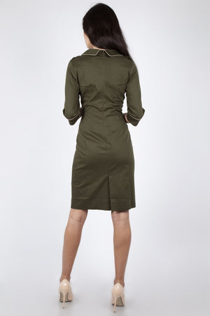 Army Style Pencil Dress