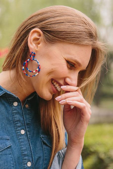 Margot Multicolored Resin Dangle Earrings