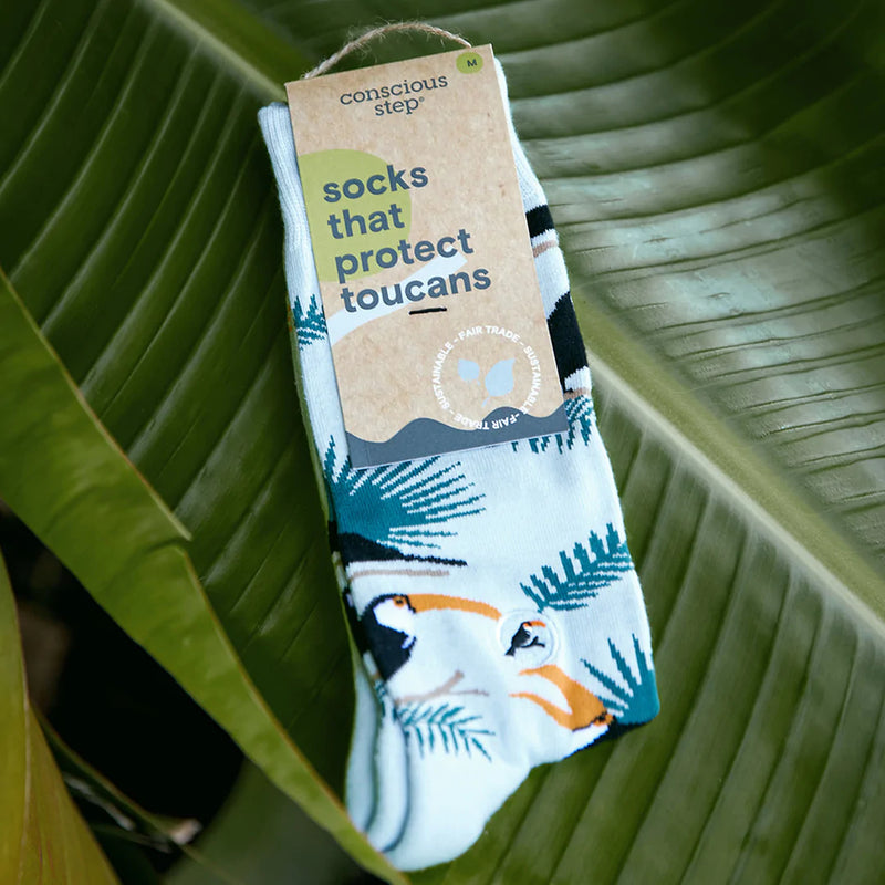Socks That Save Toucans by Conscious Steps